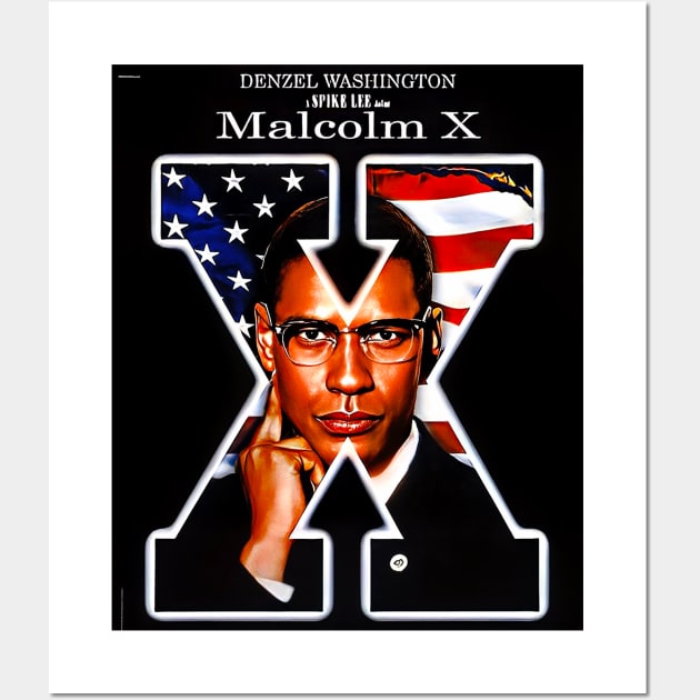 Malcom X - Denzel Washington Variant Wall Art by M.I.M.P.